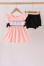 Pink Ghost Embroidery Ruffle Bloomer Set - ARIA KIDS