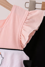 Pink Ghost Embroidery Ruffle Bloomer Set - ARIA KIDS