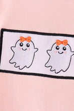 Pink Ghost Embroidery Ruffle Skorts Set - ARIA KIDS