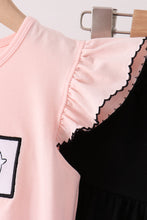 Pink Ghost Embroidery Ruffle Skorts Set - ARIA KIDS