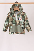 Camouflage puppy embroidery hoodie