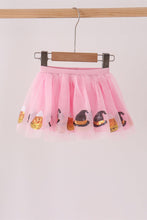 Pink candy sequin tutu skirts