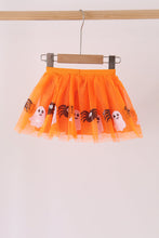 Orange spider sequin tutu skirts