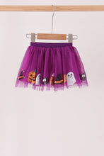 Purple pumpkin ghost sequin tutu skirts