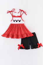 Red charactor embroidery girl set - ARIA KIDS