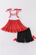Red charactor embroidery girl set - ARIA KIDS