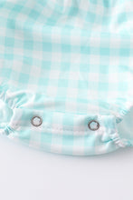 Mint dog applique boy bubble - ARIA KIDS