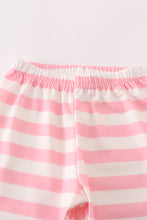 pink stripe girl pajamas set - ARIA KIDS
