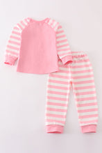 pink stripe girl pajamas set - ARIA KIDS
