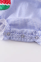 Watermelon embroidery stripe pocket girl bubble - ARIA KIDS