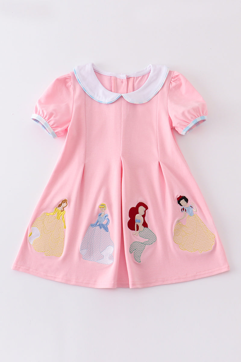 Pink princess embroidery dress
