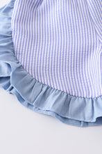 Blue crab embroidery girl set - ARIA KIDS