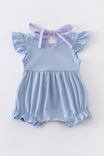 Blue crab embroidery girl bubble - ARIA KIDS