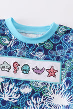 Marine creature embroidery boy top - ARIA KIDS