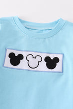 Blue character embroidery boy top - ARIA KIDS