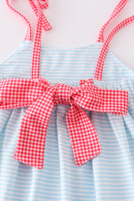 Stripe patriotic flag character applique gril set - ARIA KIDS