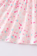 Pink plaid floral print girl set - ARIA KIDS