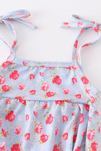 Pink floral print baby gown - ARIA KIDS