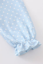 Blue deer smocked dress