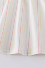 I love MAMA embroidery stripe girl set - ARIA KIDS