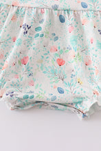Green floral print girl bubble - ARIA KIDS