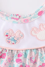 Pink floral charactor applique girl set - ARIA KIDS