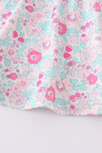 Pink floral charactor applique girl set - ARIA KIDS