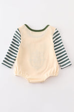 Beige reindeer applique boy bubble - ARIA KIDS