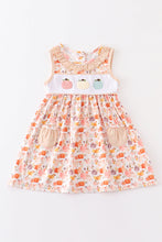 Pumpkin french knot pocket dress - ARIA KIDS