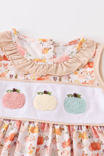 Pumpkin french knot pocket dress - ARIA KIDS