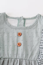 Green swiss dot dress - ARIA KIDS
