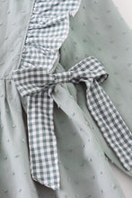 Green swiss dot dress - ARIA KIDS