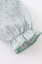 Green swiss dot dress - ARIA KIDS