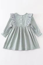 Green swiss dot dress - ARIA KIDS