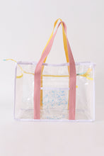 Pink clear waterproof beach travel bag - ARIA KIDS
