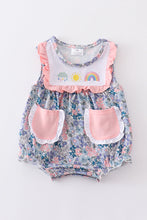 Rainbow sun embroidery girl bubble