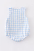 Rainbow sun embroidery plaid boy bubble