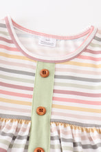 Stripe pocket ruffle girl set - ARIA KIDS