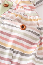 Stripe pocket ruffle girl set - ARIA KIDS