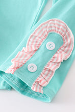 Pink stripe pumpkin embroidery girl set - ARIA KIDS