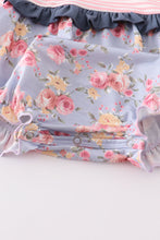 Pink floral print girl bubble - ARIA KIDS