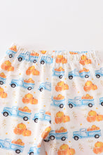 Truck pumpkin print boy pajamas - ARIA KIDS