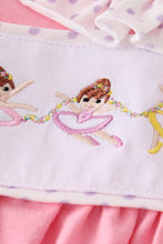 Pink ballerina girl embroidery set - ARIA KIDS