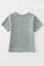 Green train pumpkin applique boy top - ARIA KIDS