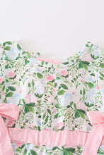 Green floral print girl jumpsuit - ARIA KIDS