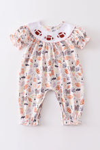 French knot football baby romper - ARIA KIDS