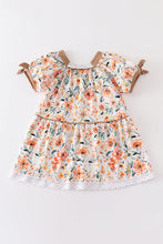 Floral print lace girl dress - ARIA KIDS