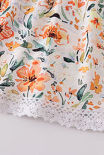 Floral print lace girl dress - ARIA KIDS