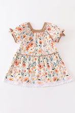 Floral print lace girl dress - ARIA KIDS