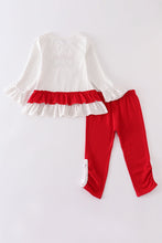 Red christmas tree applique girl set - ARIA KIDS